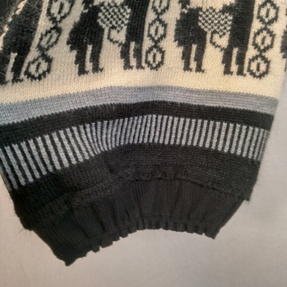 Angel Premium Shirt Plus Size 1X Black Thermal Sweater Sleeves Alpaca Cropped - Picture 8 of 16